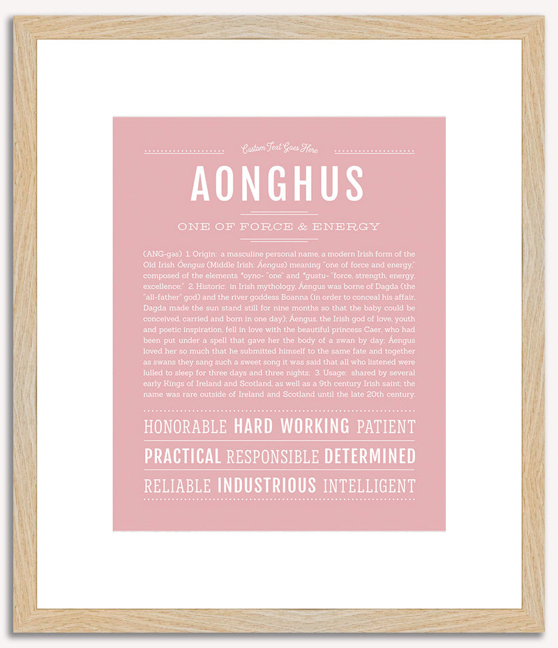 Aonghus | Name Art Print