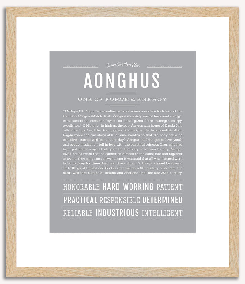 Aonghus | Name Art Print