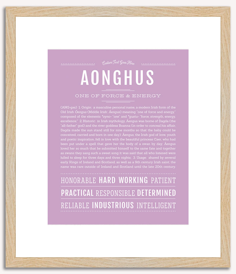 Aonghus | Name Art Print