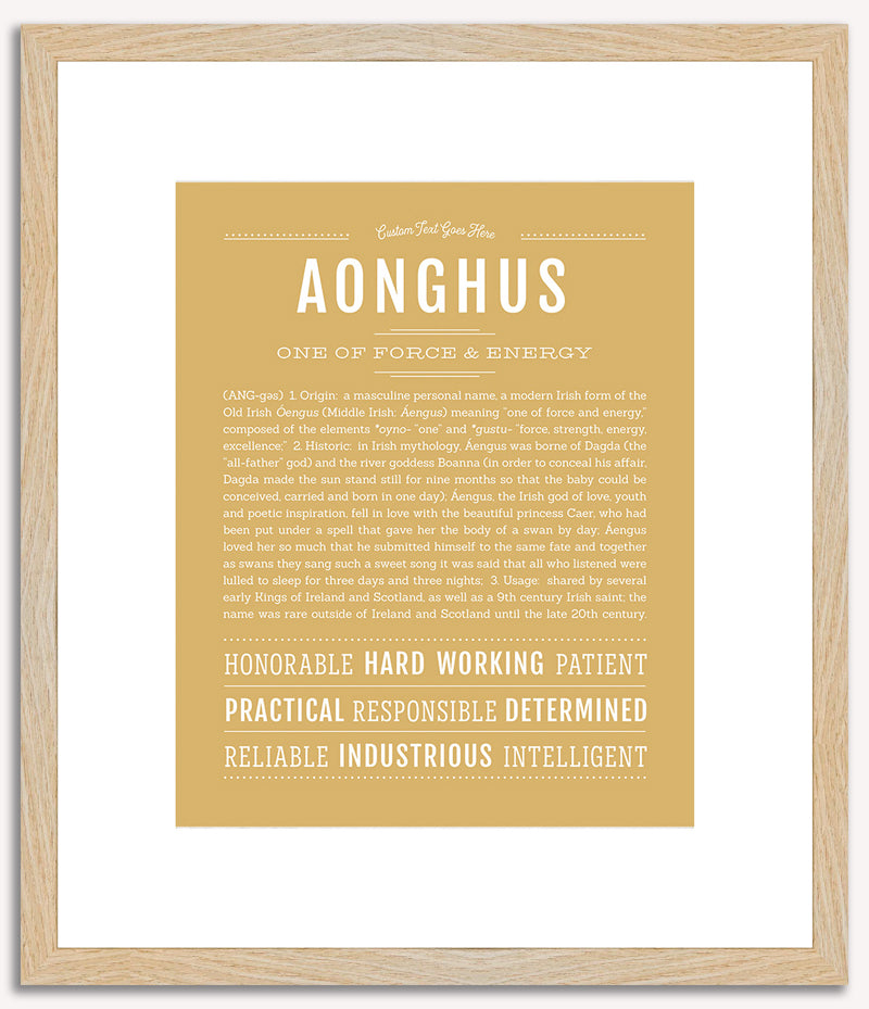 Aonghus | Name Art Print