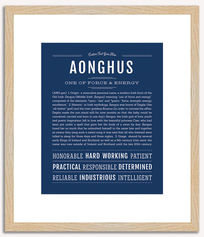 Aonghus | Name Art Print