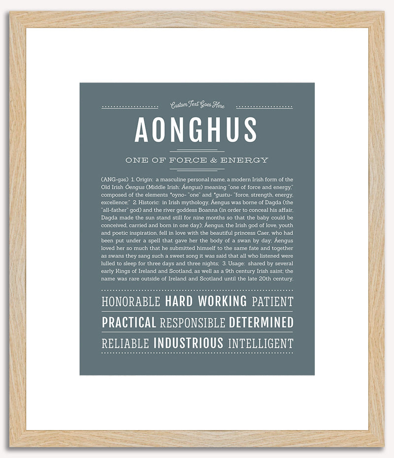 Aonghus | Name Art Print