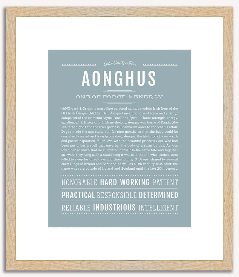 Aonghus | Name Art Print