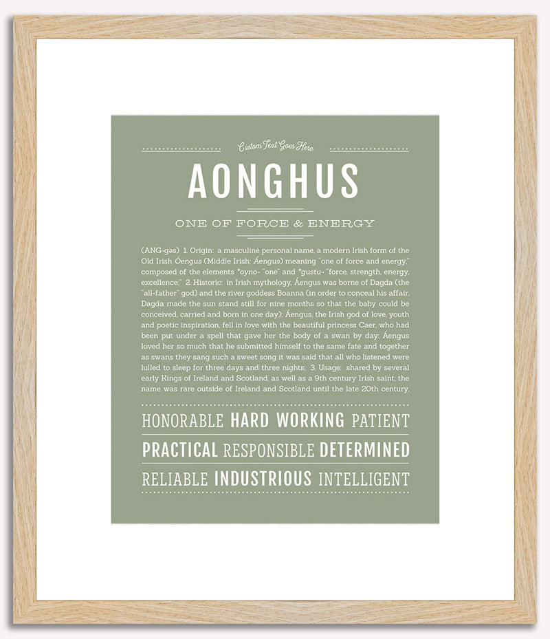 Aonghus | Name Art Print