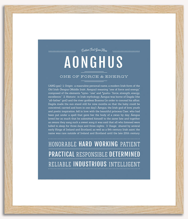 Aonghus | Name Art Print