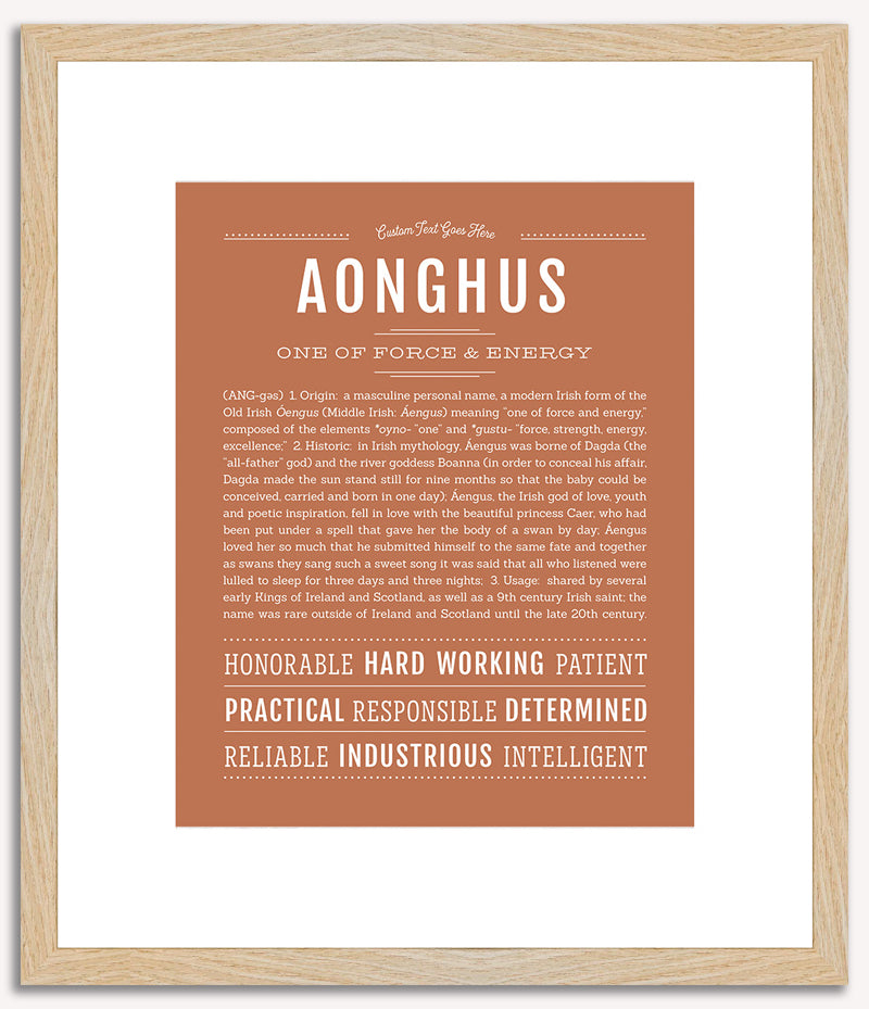 Aonghus | Name Art Print