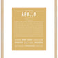 Apollo | Name Art Print