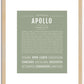 Apollo | Name Art Print