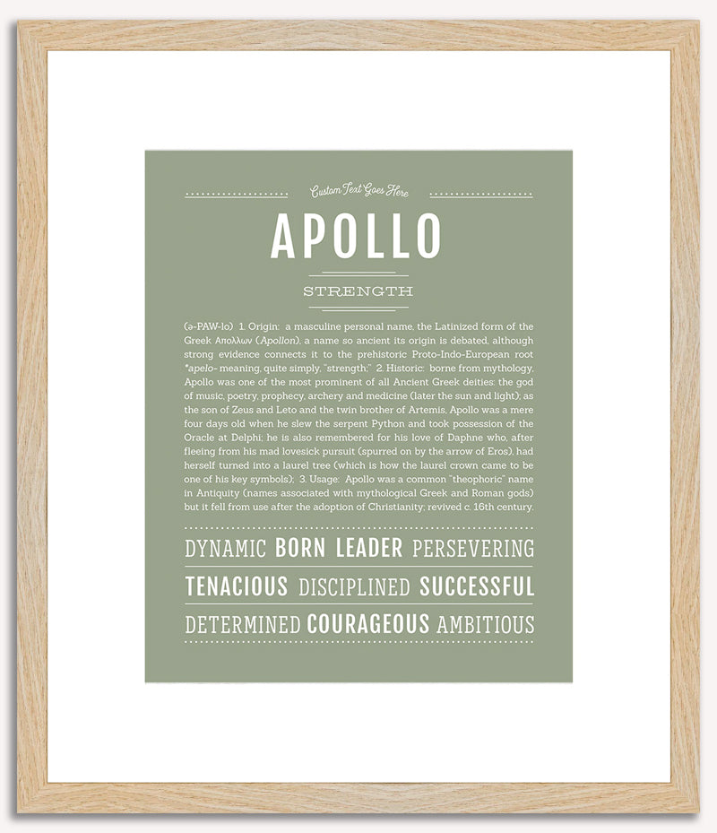 Apollo | Name Art Print