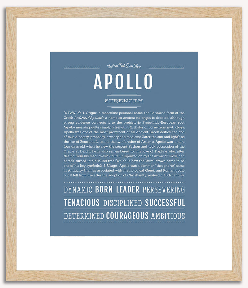 Apollo | Name Art Print