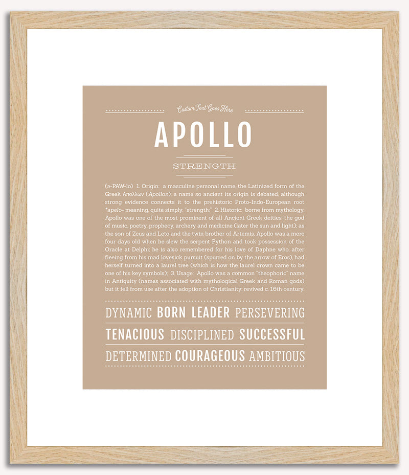 Apollo | Name Art Print