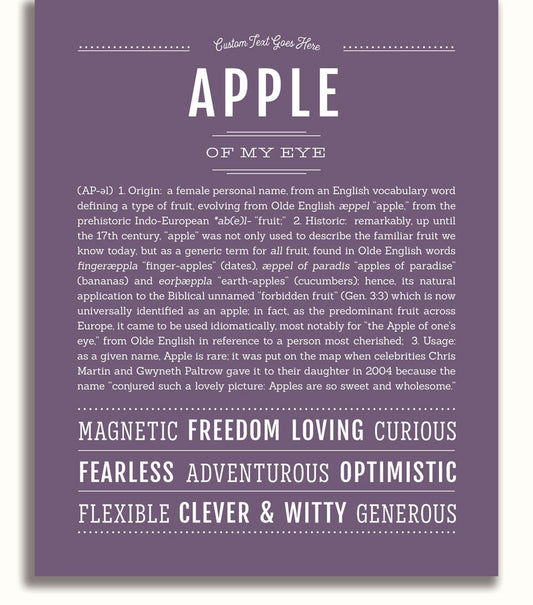 Frame Options | Deep Purple | No Frame