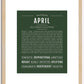 April | Name Art Print