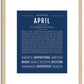 April | Name Art Print