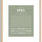 April | Name Art Print