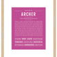 Frame Options | Dark Pink | Maple Frame, Matted