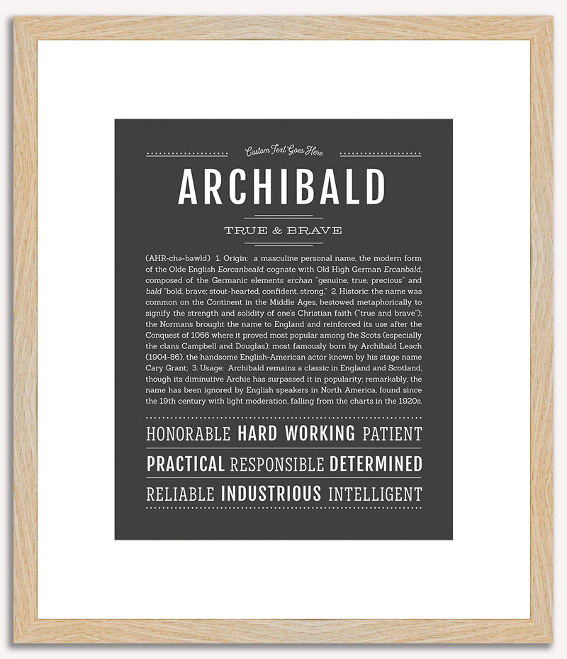 Archibald | Name Art Print