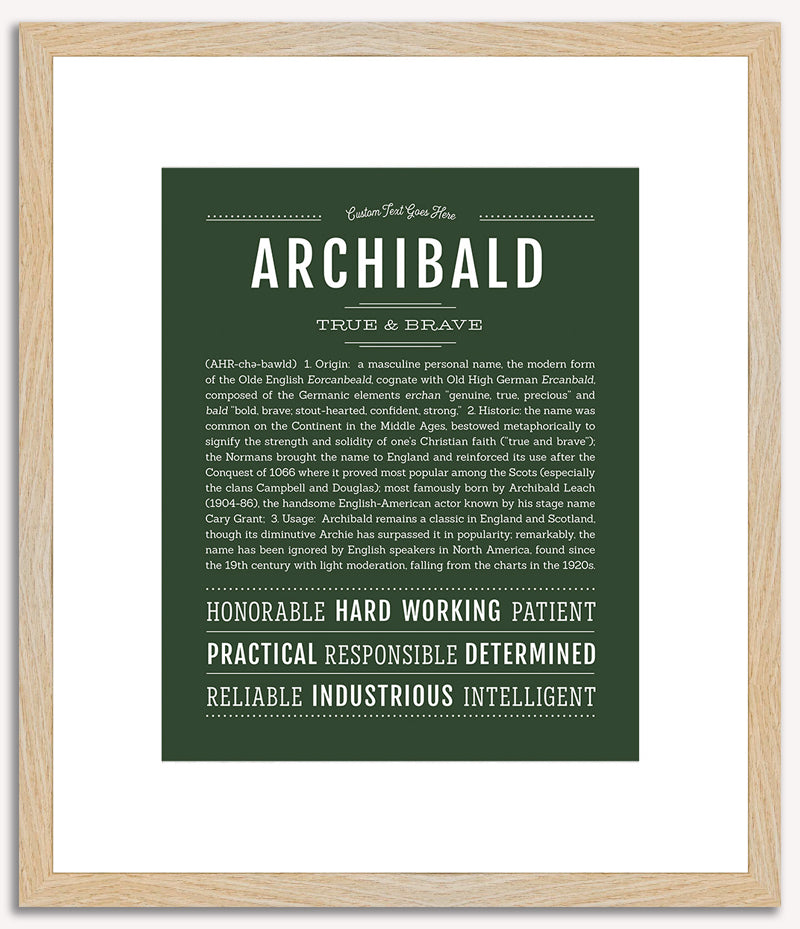 Archibald | Name Art Print