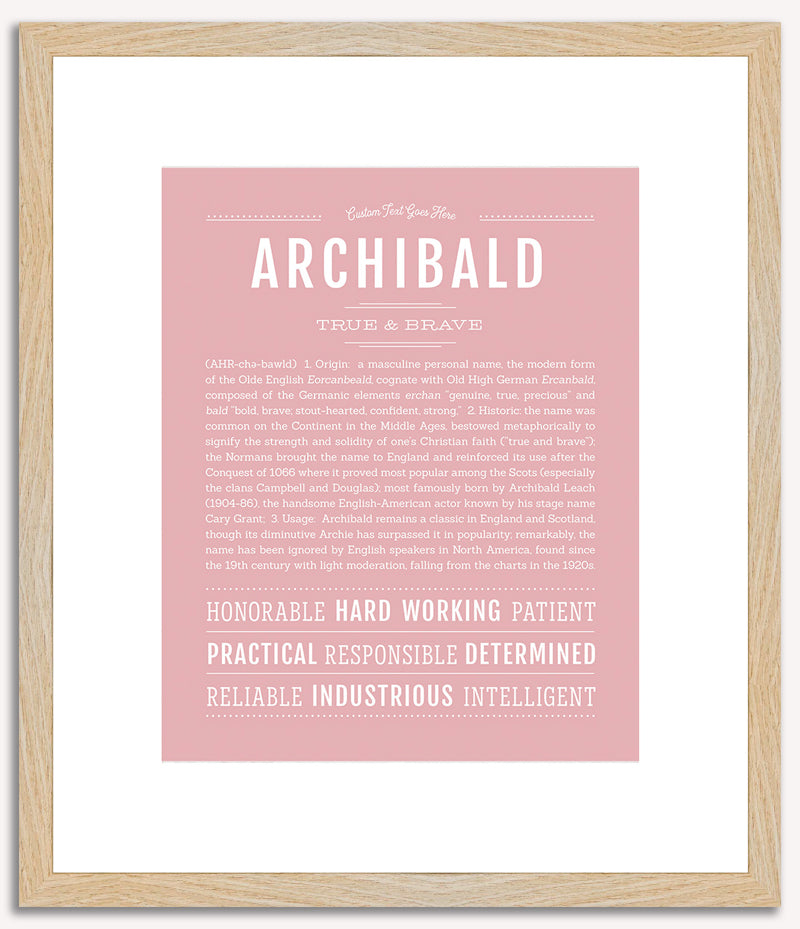 Archibald | Name Art Print