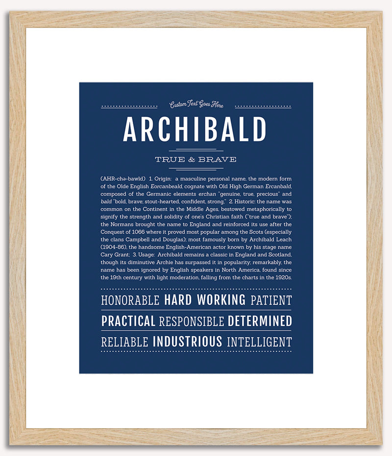 Archibald | Name Art Print