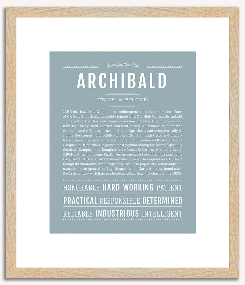 Archibald | Name Art Print