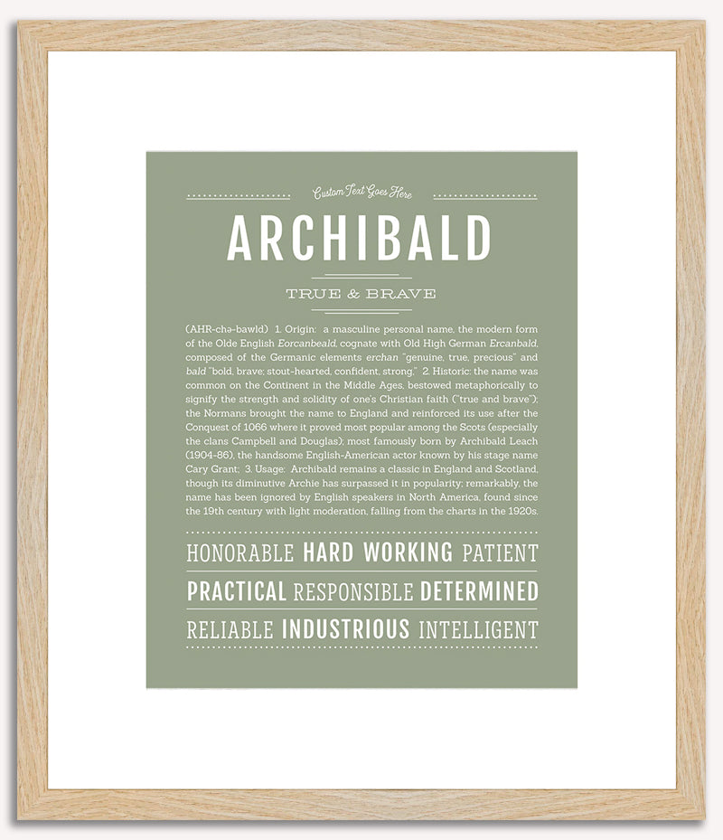 Archibald | Name Art Print