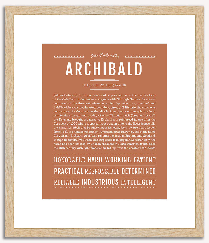 Archibald | Name Art Print