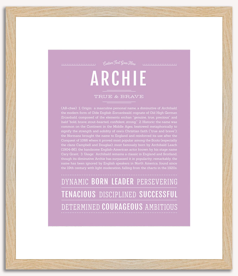 Archie | Name Art Print