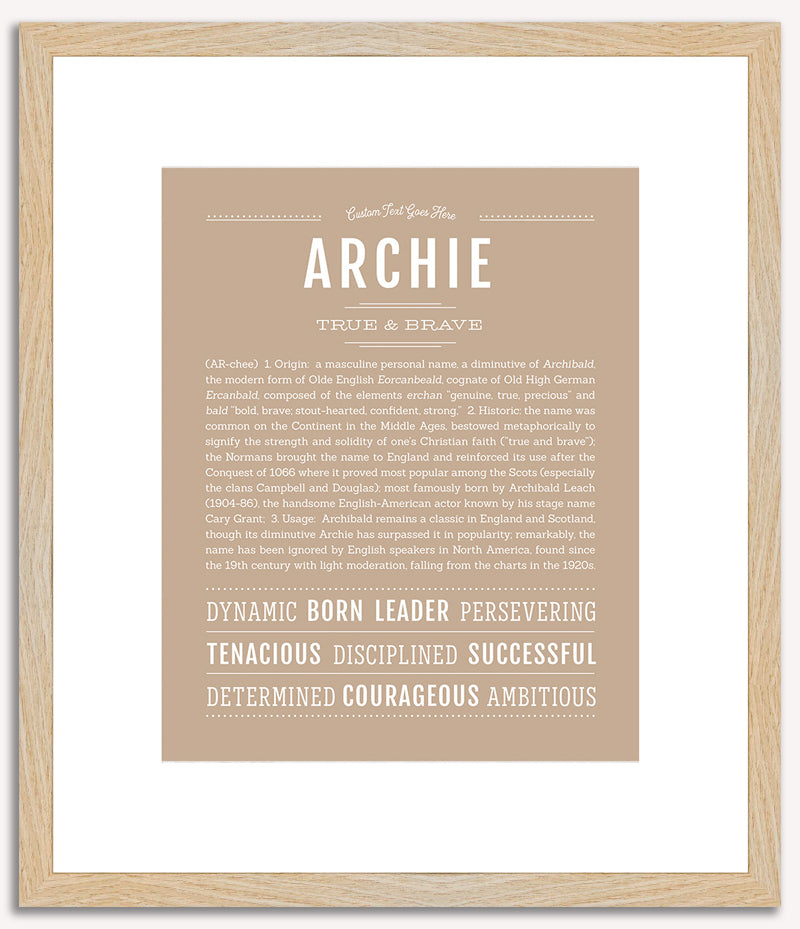 Archie | Name Art Print