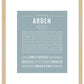 Arden (female) | Name Art Print