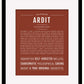 Ardit | Name Art Print