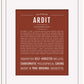 Ardit | Name Art Print