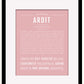 Ardit | Name Art Print