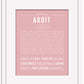 Ardit | Name Art Print