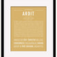Ardit | Name Art Print