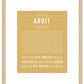 Ardit | Name Art Print