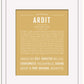 Ardit | Name Art Print