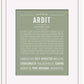 Ardit | Name Art Print