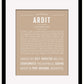 Ardit | Name Art Print