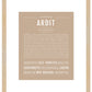 Ardit | Name Art Print
