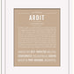 Ardit | Name Art Print