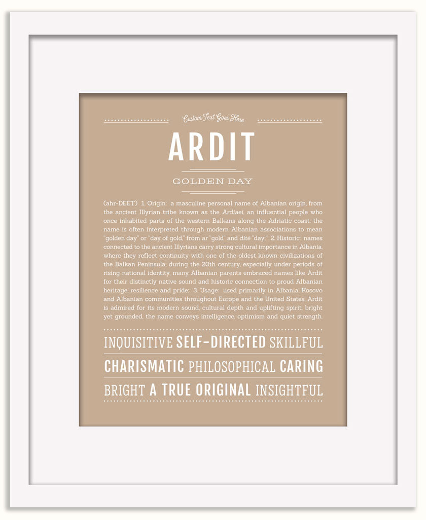 Ardit | Name Art Print