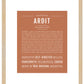 Ardit | Name Art Print