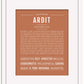 Ardit | Name Art Print