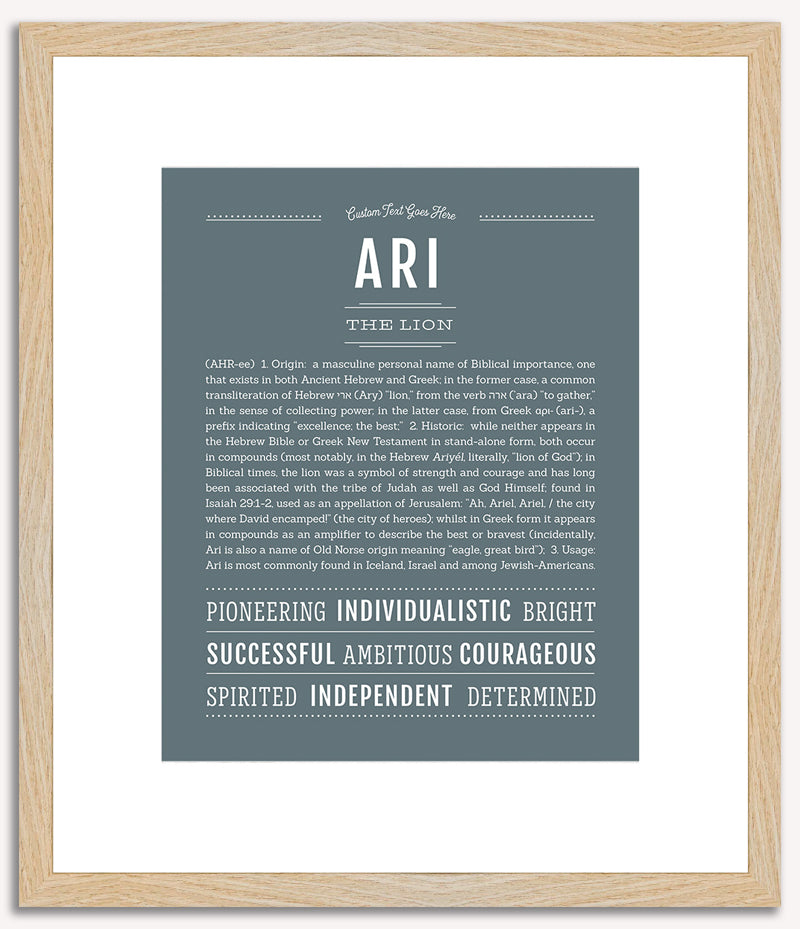 Ari (male) | Name Art Print