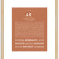 Ari (male) | Name Art Print