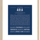 Aria | Name Art Print