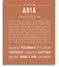 Aria | Name Art Print – Name Stories