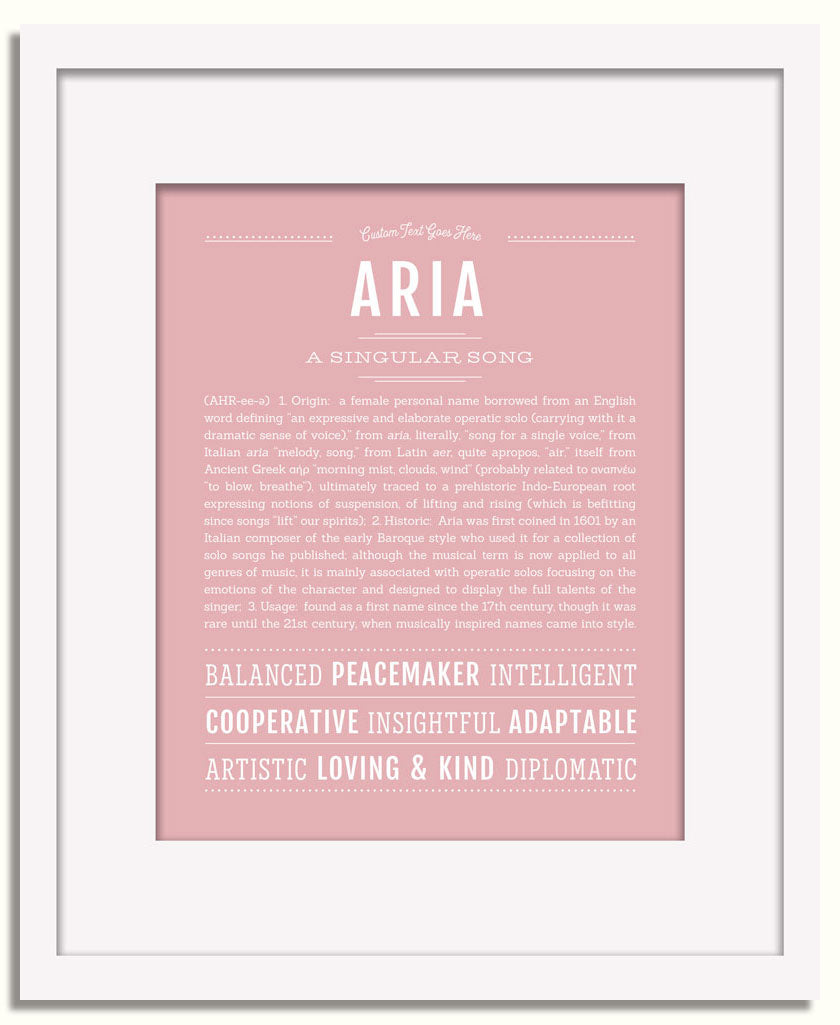 Aria | Name Art Print – Name Stories