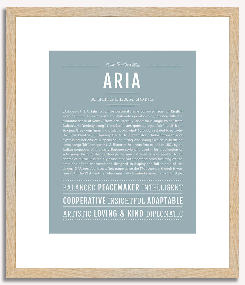 Aria | Name Art Print